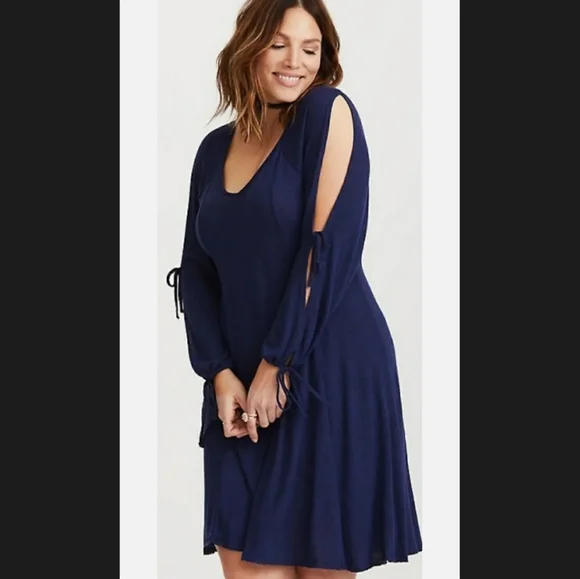 knee length dresses for ladies Torrid Maroon Dress 3/4 Sleeves 3X – Curvy Thrift Co
